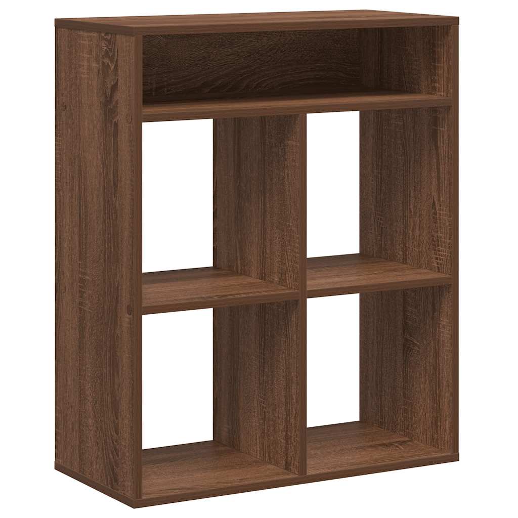 vidaXL Βιβλιοθήκη Καφέ Δρυς 66x31x80 εκ. από Επεξεργασμένο Ξύλο