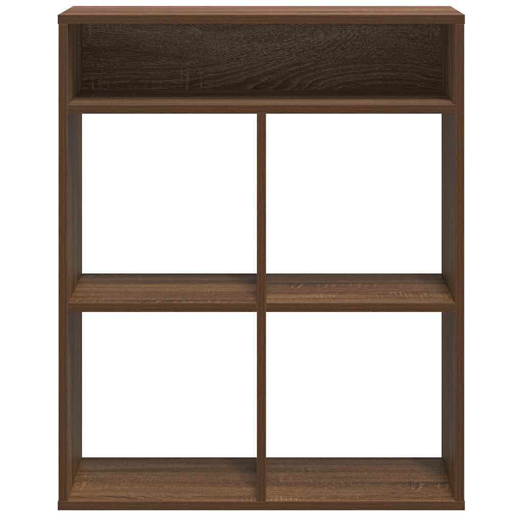 vidaXL Βιβλιοθήκη Καφέ Δρυς 66x31x80 εκ. από Επεξεργασμένο Ξύλο