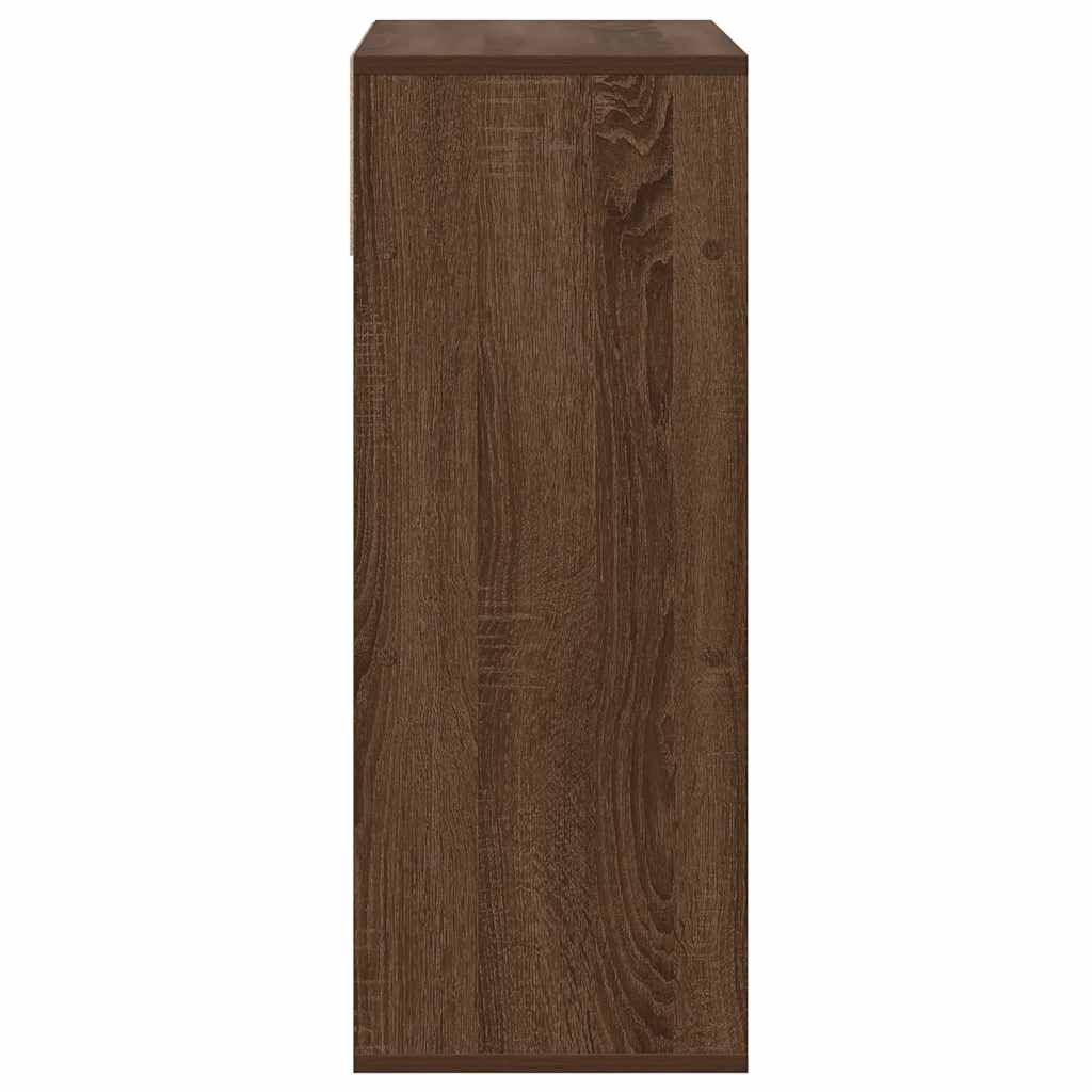 vidaXL Βιβλιοθήκη Καφέ Δρυς 66x31x80 εκ. από Επεξεργασμένο Ξύλο