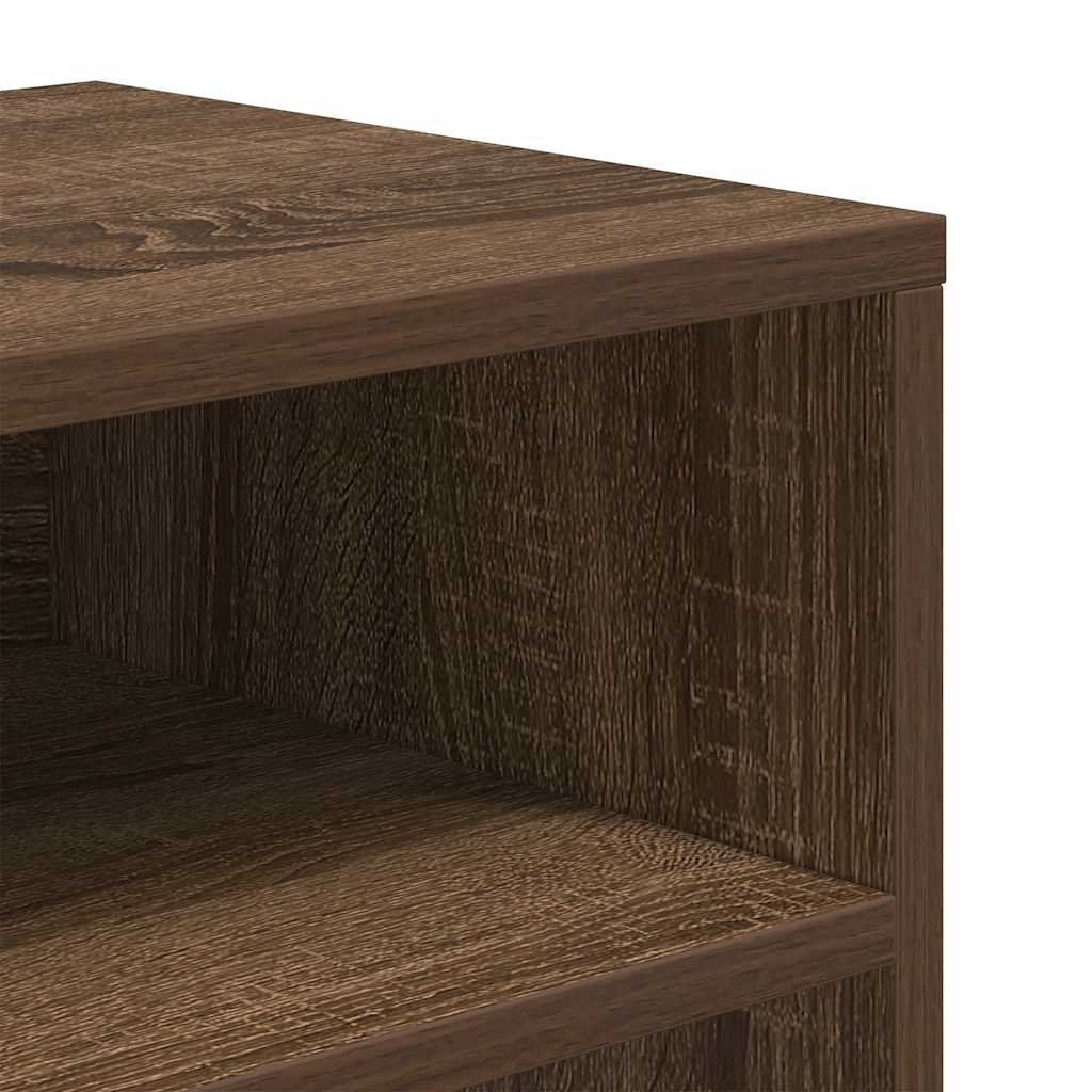 vidaXL Βιβλιοθήκη Καφέ Δρυς 66x31x80 εκ. από Επεξεργασμένο Ξύλο