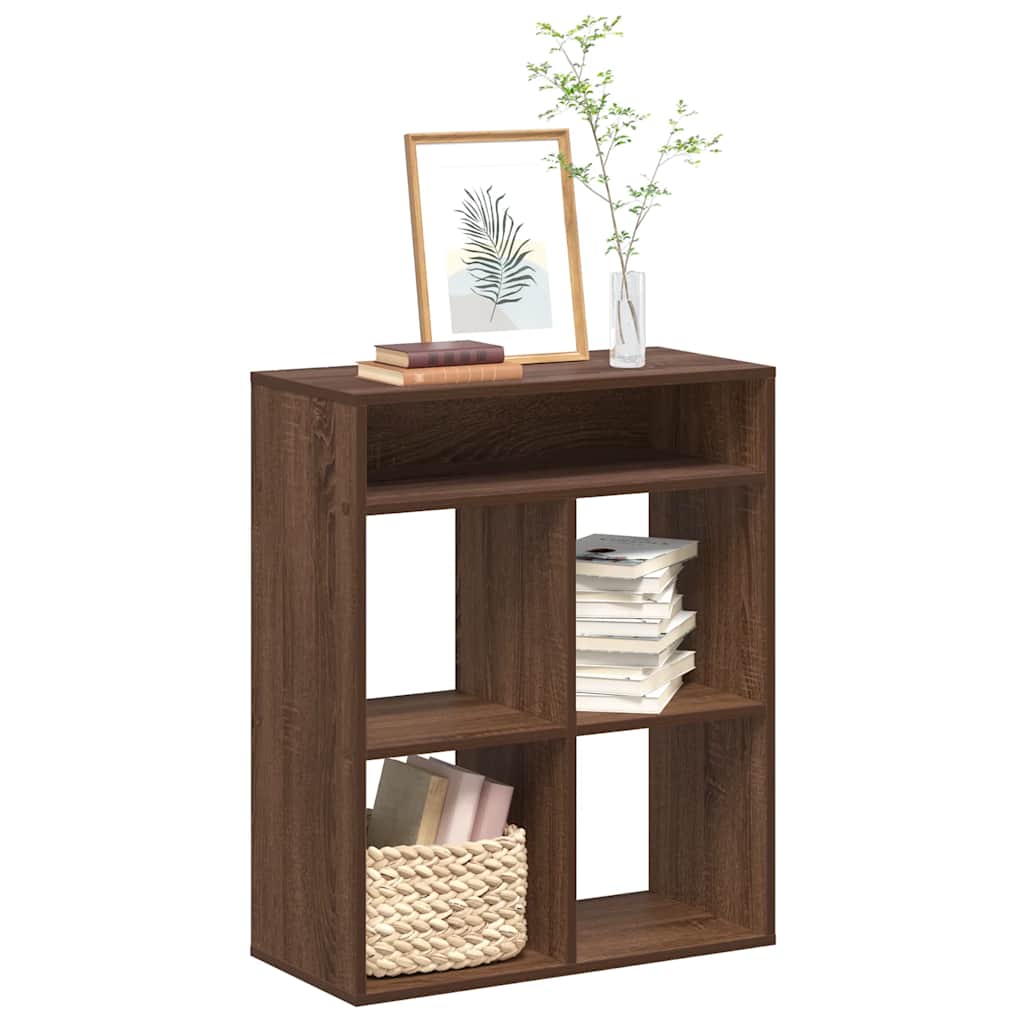 vidaXL Βιβλιοθήκη Καφέ Δρυς 66x31x80 εκ. από Επεξεργασμένο Ξύλο