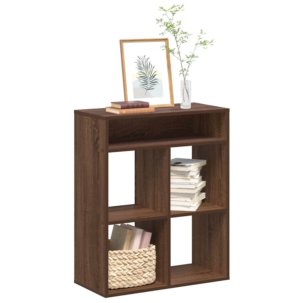 vidaXL Βιβλιοθήκη Καφέ Δρυς 66x31x80 εκ. από Επεξεργασμένο Ξύλο