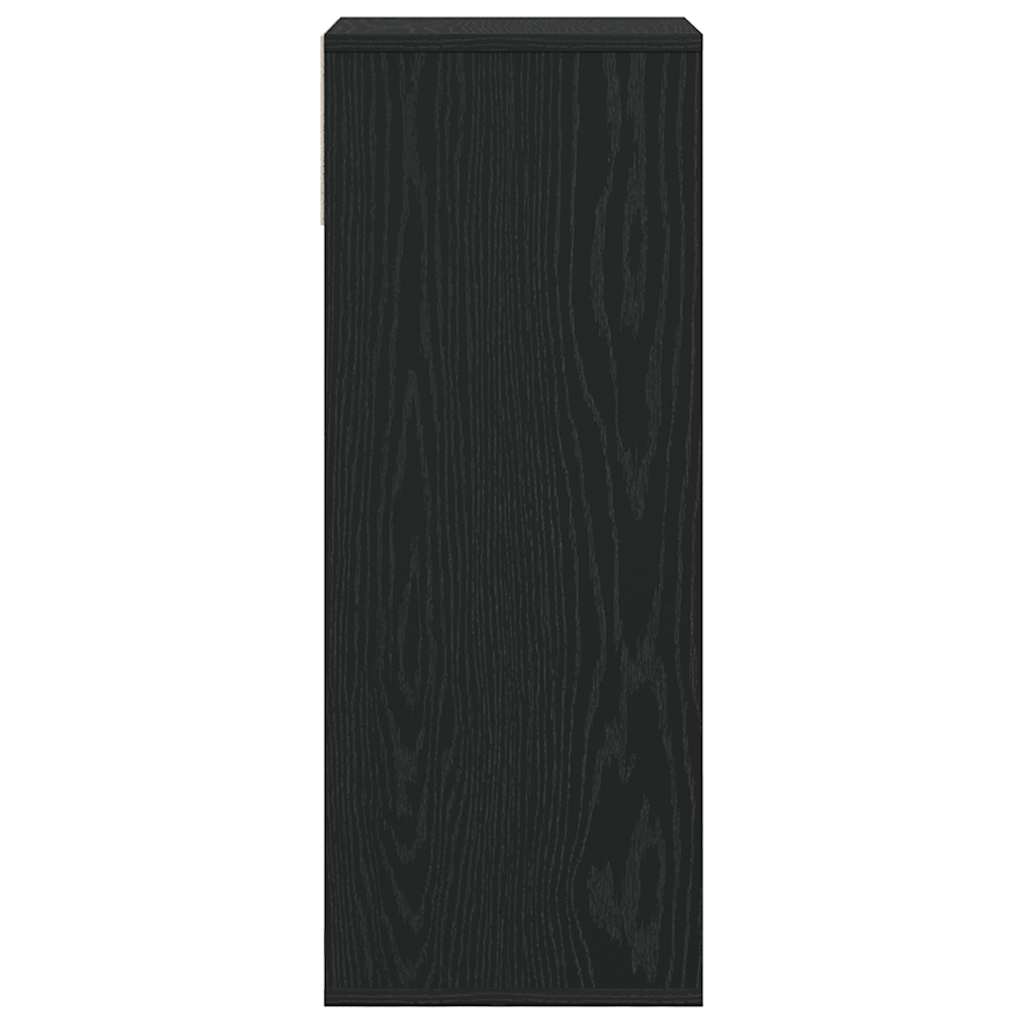 vidaXL Βιβλιοθήκη με 5 Ράφια Μαύρη 34x31x80 εκ. Επεξεργασμένο Ξύλο