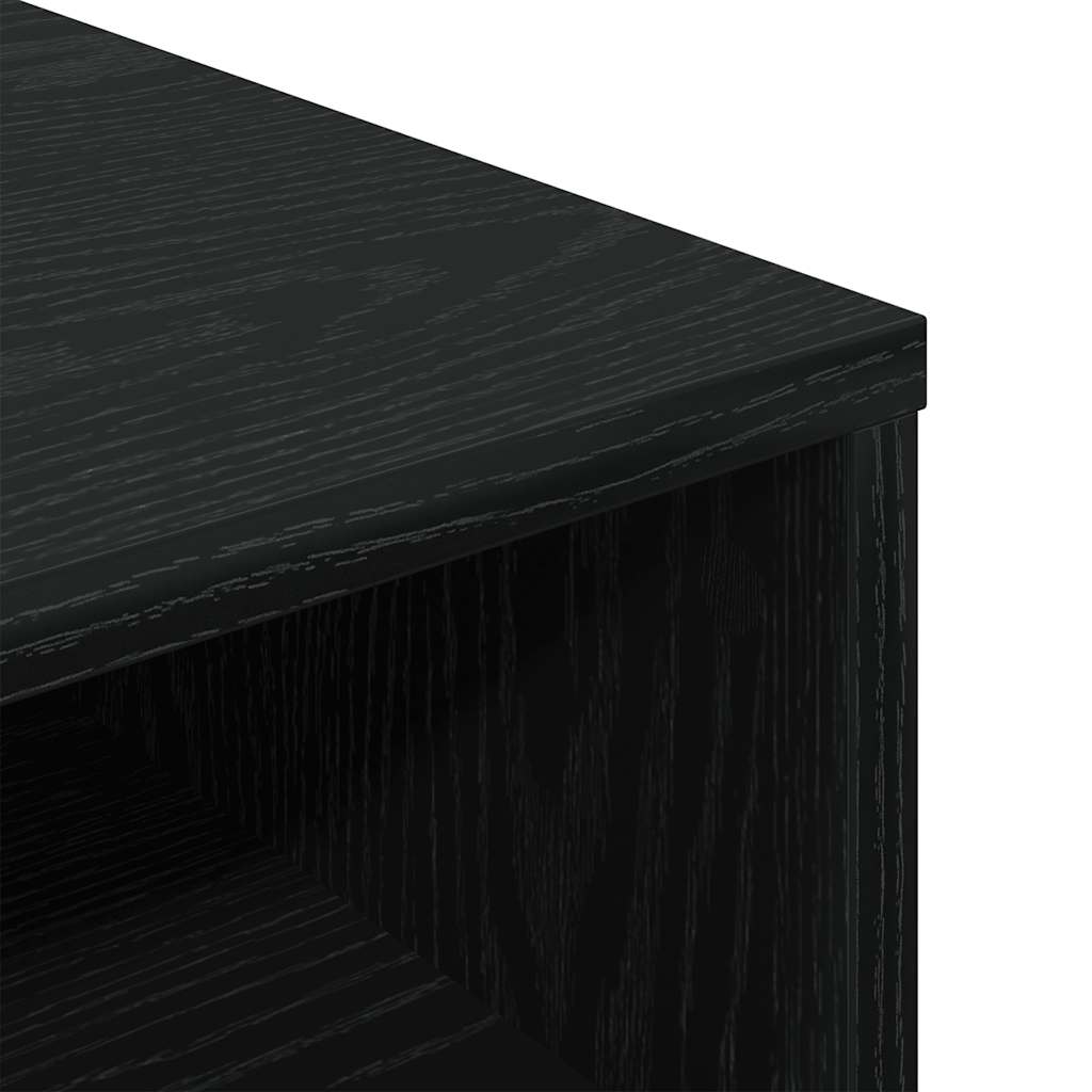 vidaXL Βιβλιοθήκη με 5 Ράφια Μαύρη 34x31x80 εκ. Επεξεργασμένο Ξύλο