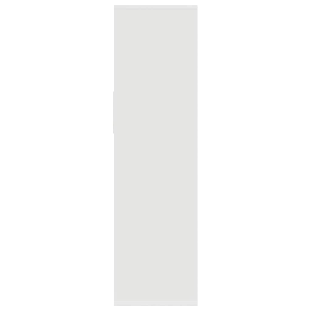 vidaXL Βιβλιοθήκη με 5 Ράφια Λευκή 34x31x112 εκ. Επεξεργασμένο Ξύλο