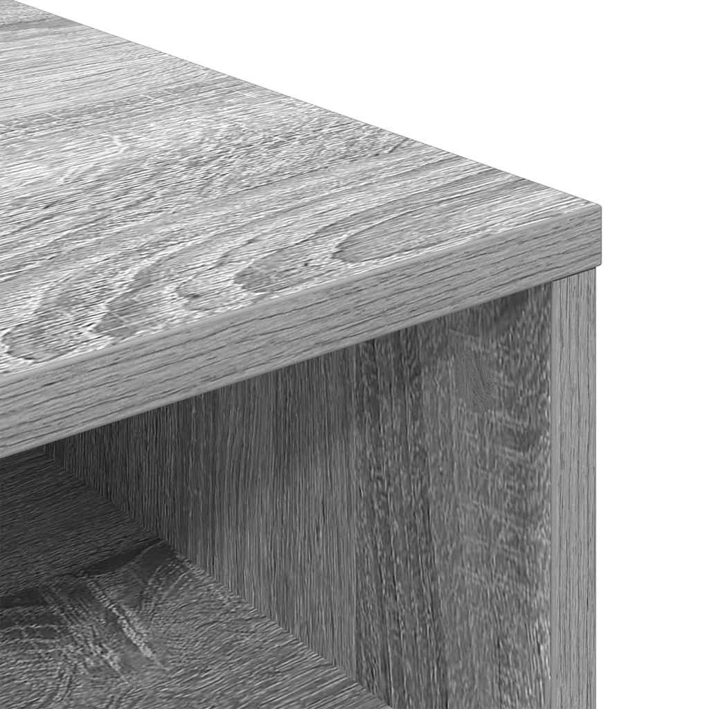 vidaXL Βιβλιοθήκη Γκρι Sonoma 34x31x80 εκ. από Επεξεργασμένο Ξύλο