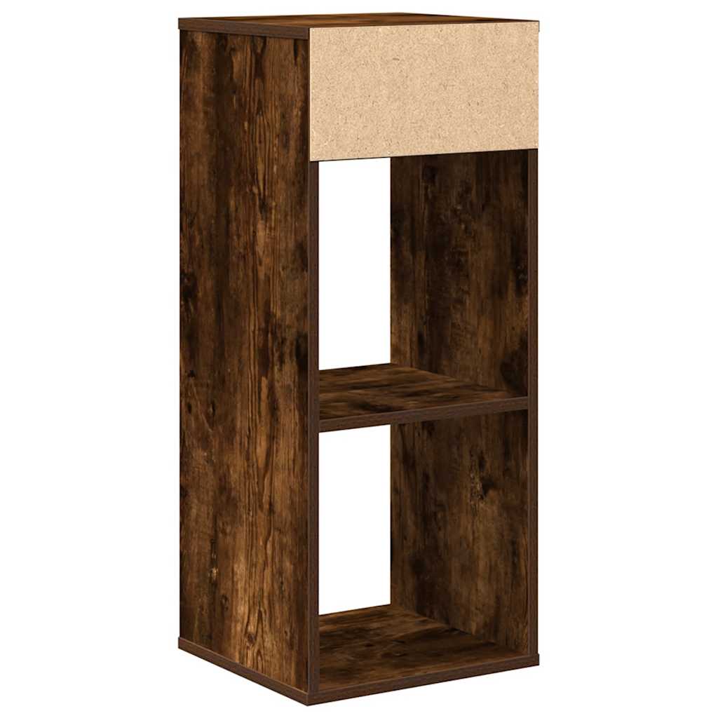 vidaXL Βιβλιοθήκη Καπνιστή Δρυς 34x31x80 εκ. από Επεξεργασμένο Ξύλο