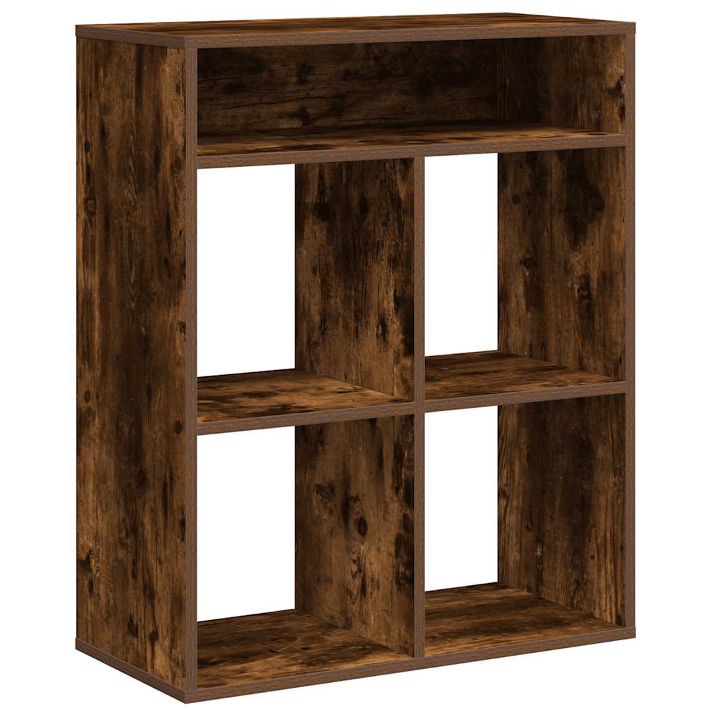 vidaXL Βιβλιοθήκη Καπνιστή Δρυς 66x31x80 εκ. από Επεξεργασμένο Ξύλο