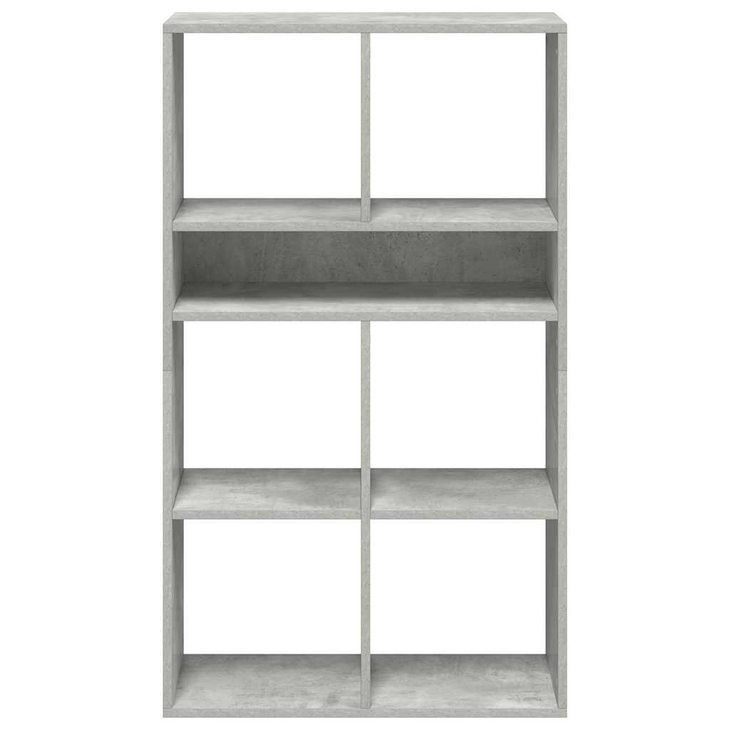 vidaXL Βιβλιοθήκη Γκρι του Σκυροδέματος 66x31x112 εκ. από Μοριοσανίδα