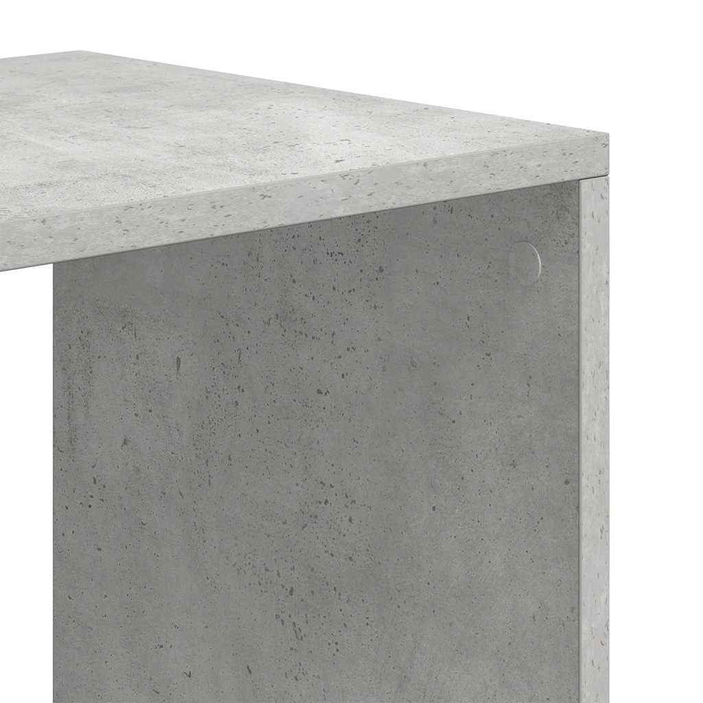 vidaXL Βιβλιοθήκη Γκρι του Σκυροδέματος 66x31x112 εκ. από Μοριοσανίδα