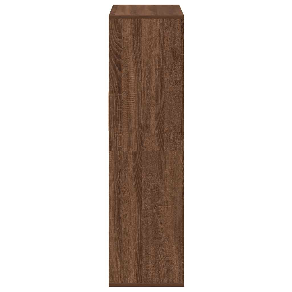 vidaXL Βιβλιοθήκη Καφέ Δρυς 66x31x112 εκ. από Επεξεργασμένο Ξύλο