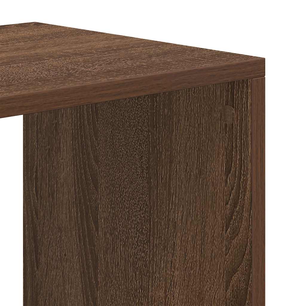 vidaXL Βιβλιοθήκη Καφέ Δρυς 66x31x112 εκ. από Επεξεργασμένο Ξύλο