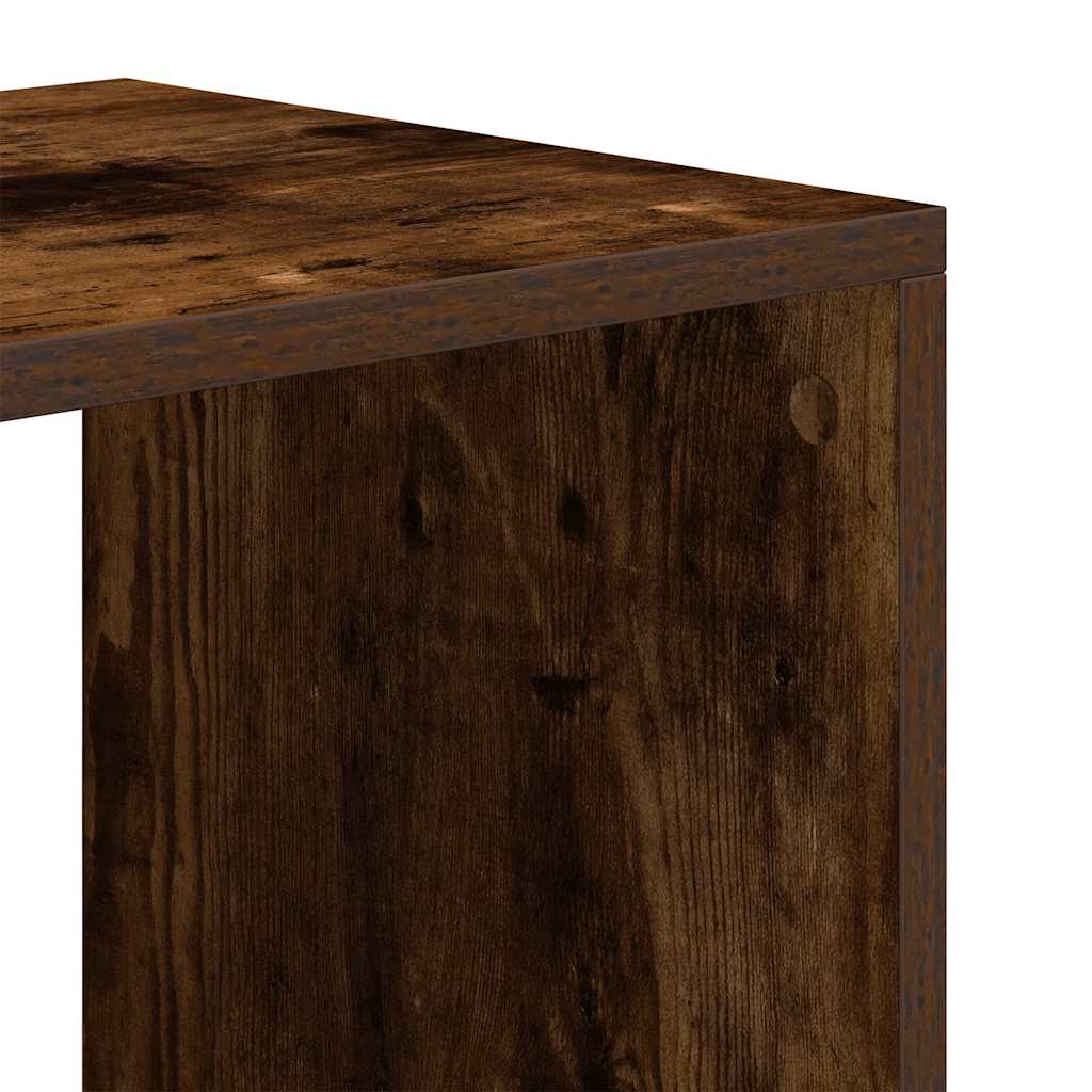 vidaXL Βιβλιοθήκη Καπνιστή Δρυς 66x31x112 εκ. από Επεξεργασμένο Ξύλο