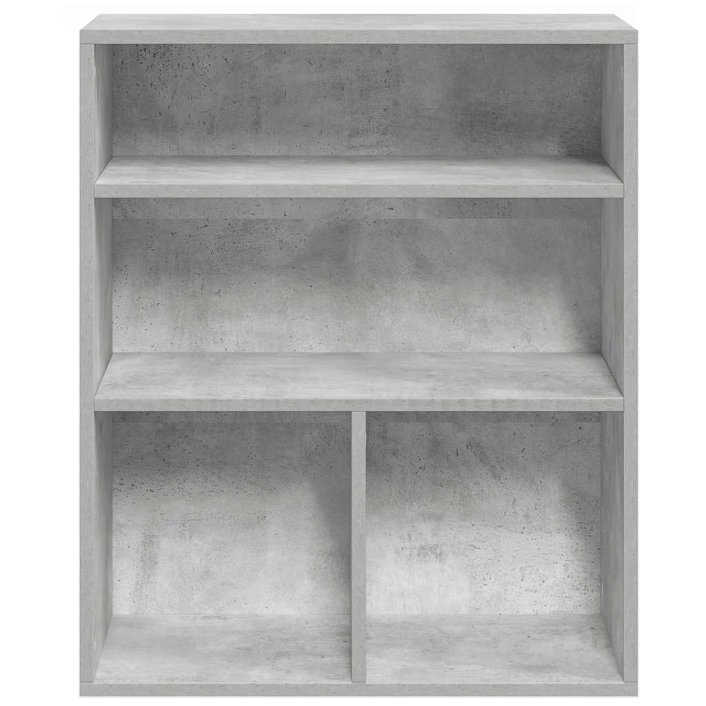 vidaXL Βιβλιοθήκη Γκρι του Σκυροδέματος 60x30x71,5 εκ. Επεξ. Ξύλο