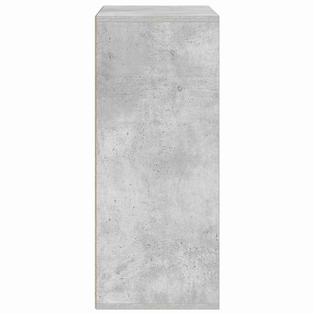 vidaXL Βιβλιοθήκη Γκρι του Σκυροδέματος 60x30x71,5 εκ. Επεξ. Ξύλο