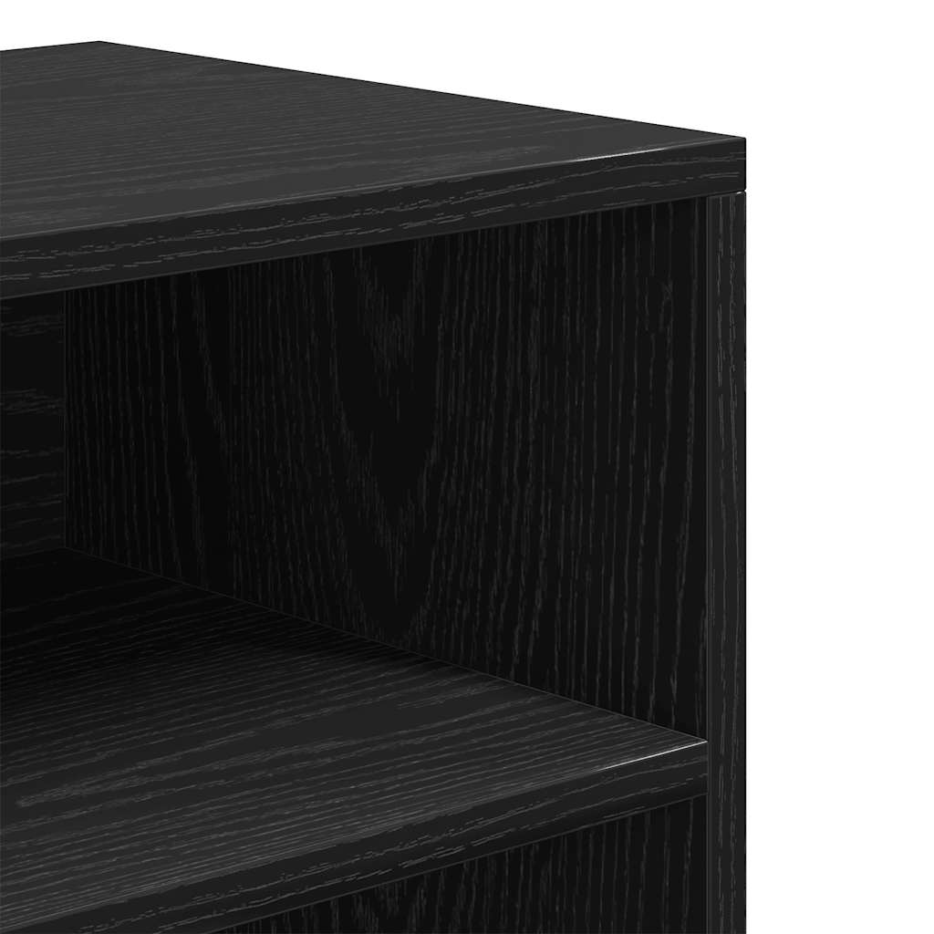 vidaXL Βιβλιοθήκη Μαύρο 60x30x71,5 εκ. από Επεξεργασμένο Ξύλο
