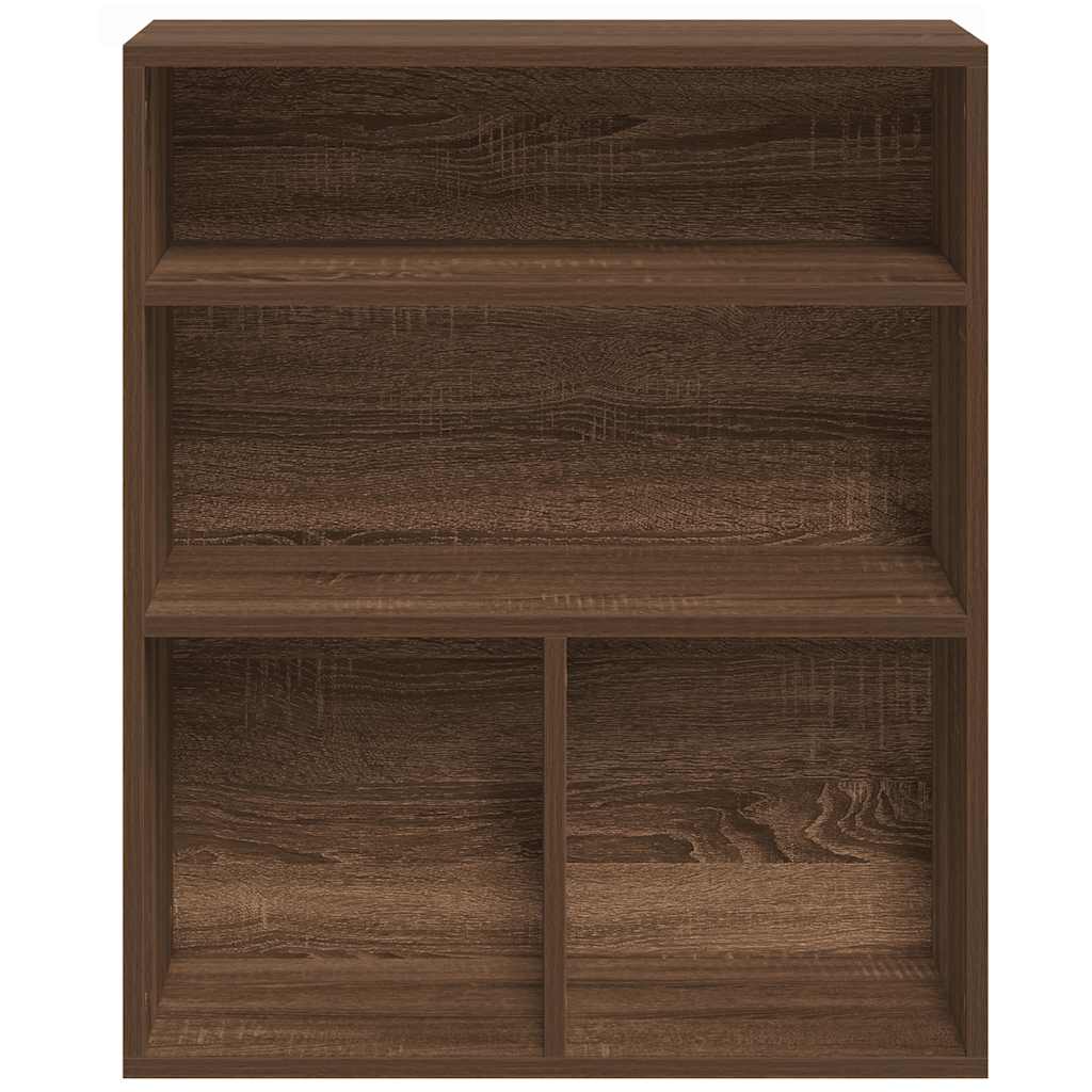 vidaXL Βιβλιοθήκη Καφέ Δρυς 60x30x71,5 εκ. από Επεξεργασμένο Ξύλο