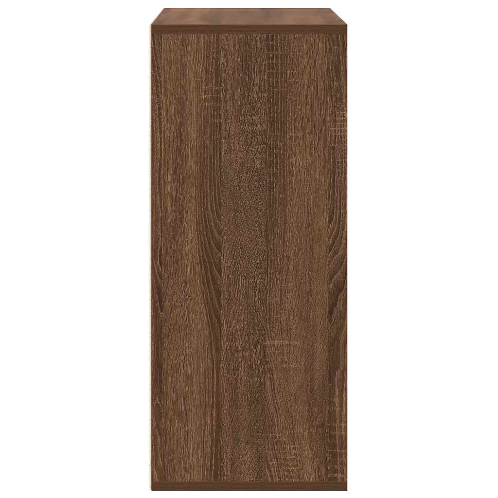 vidaXL Βιβλιοθήκη Καφέ Δρυς 60x30x71,5 εκ. από Επεξεργασμένο Ξύλο