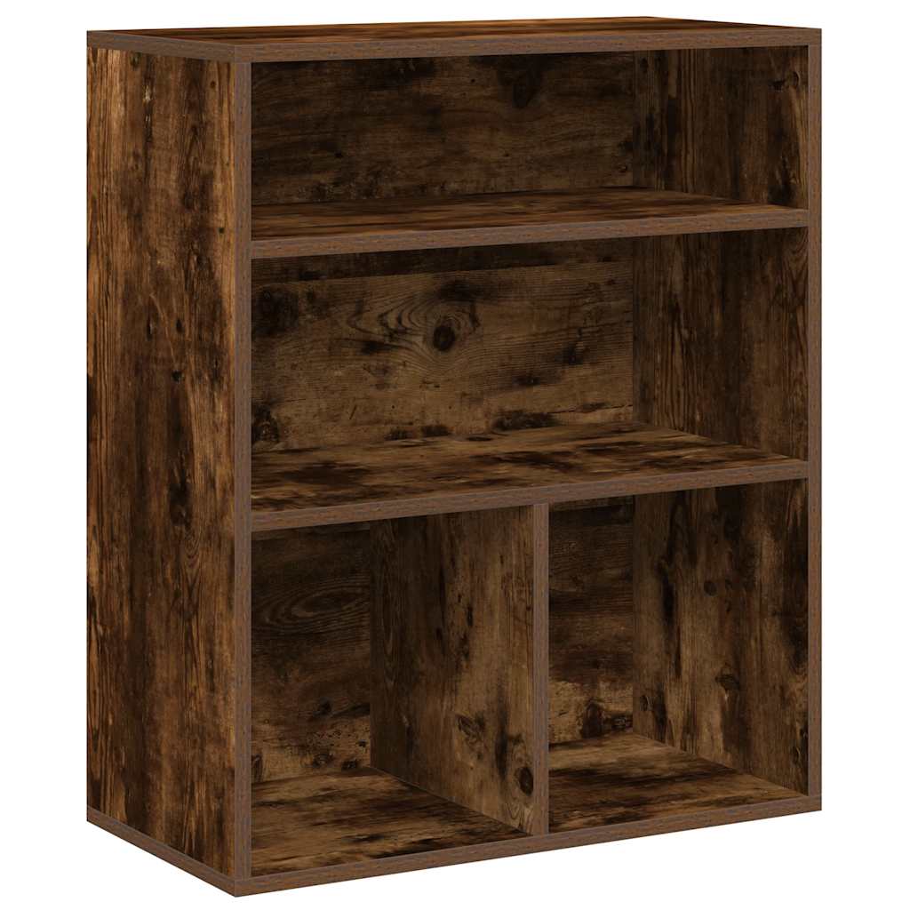 vidaXL Βιβλιοθήκη Καπνιστή Δρυς 60x30x71,5 εκ. από Επεξεργασμένο Ξύλο