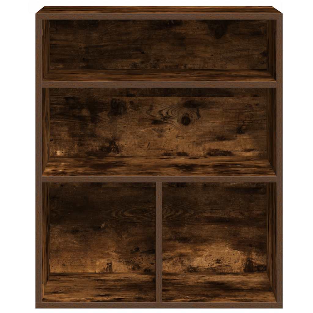 vidaXL Βιβλιοθήκη Καπνιστή Δρυς 60x30x71,5 εκ. από Επεξεργασμένο Ξύλο