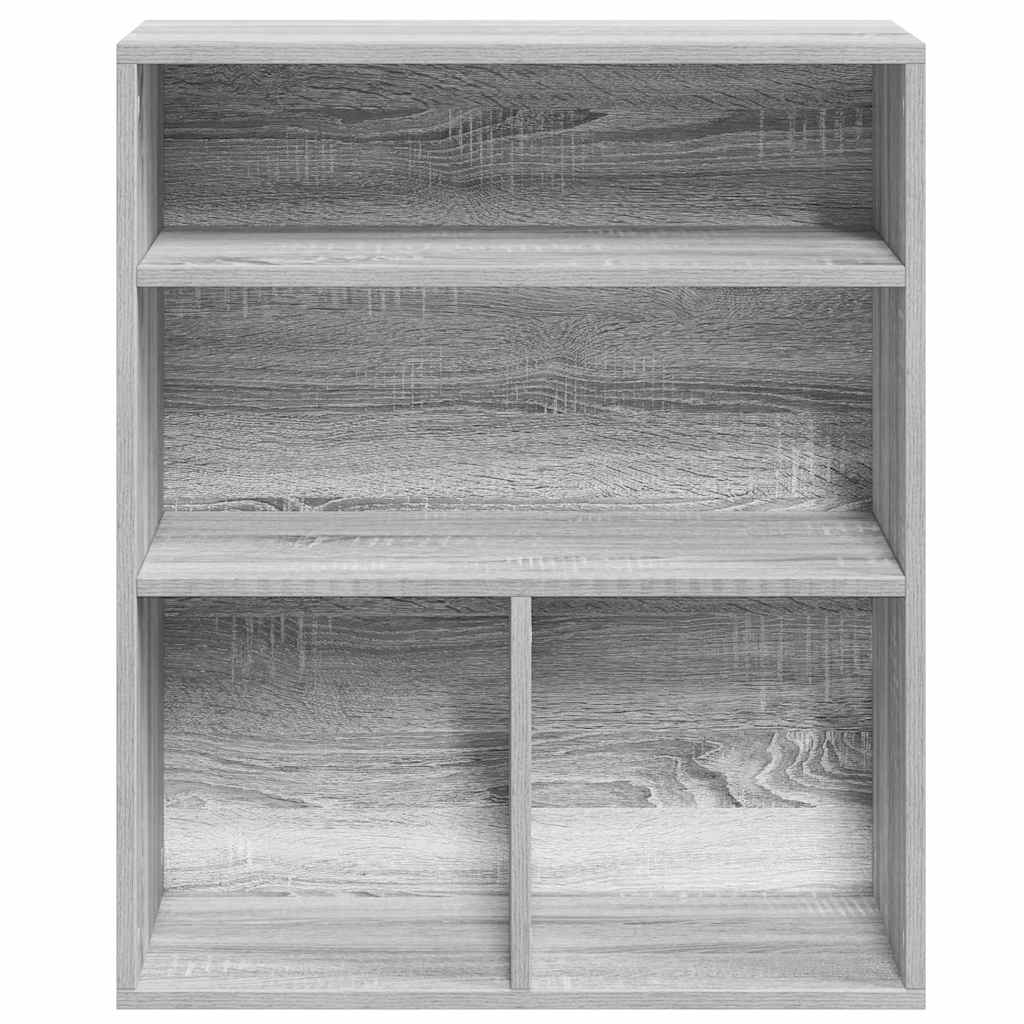 vidaXL Βιβλιοθήκη Γκρι Sonoma 60x30x71,5 εκ. από Επεξεργασμένο Ξύλο