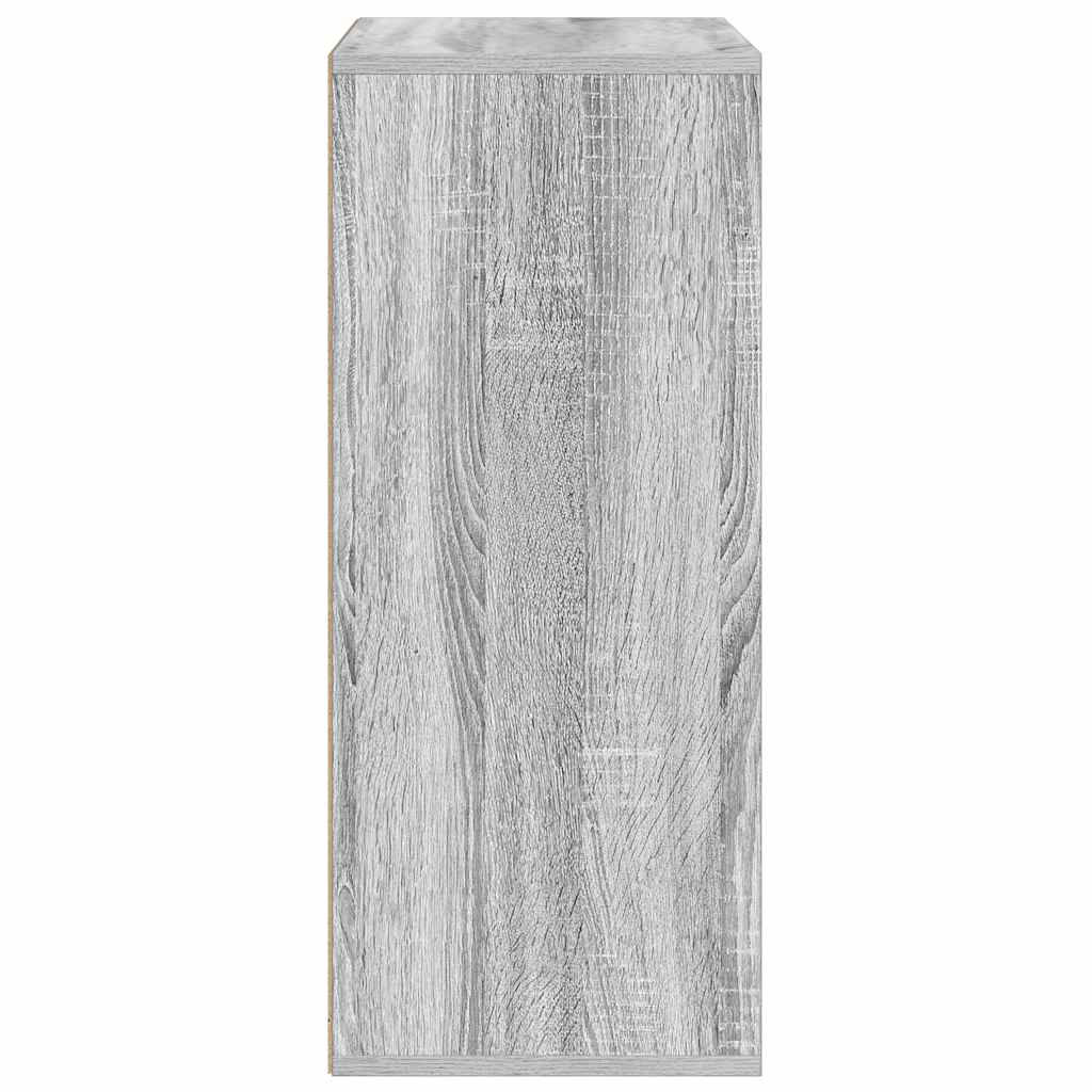 vidaXL Βιβλιοθήκη Γκρι Sonoma 60x30x71,5 εκ. από Επεξεργασμένο Ξύλο