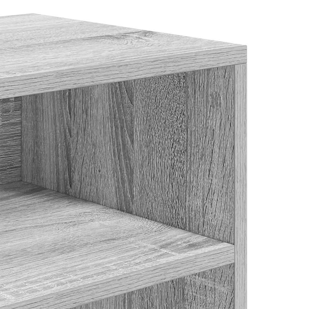 vidaXL Βιβλιοθήκη Γκρι Sonoma 60x30x71,5 εκ. από Επεξεργασμένο Ξύλο