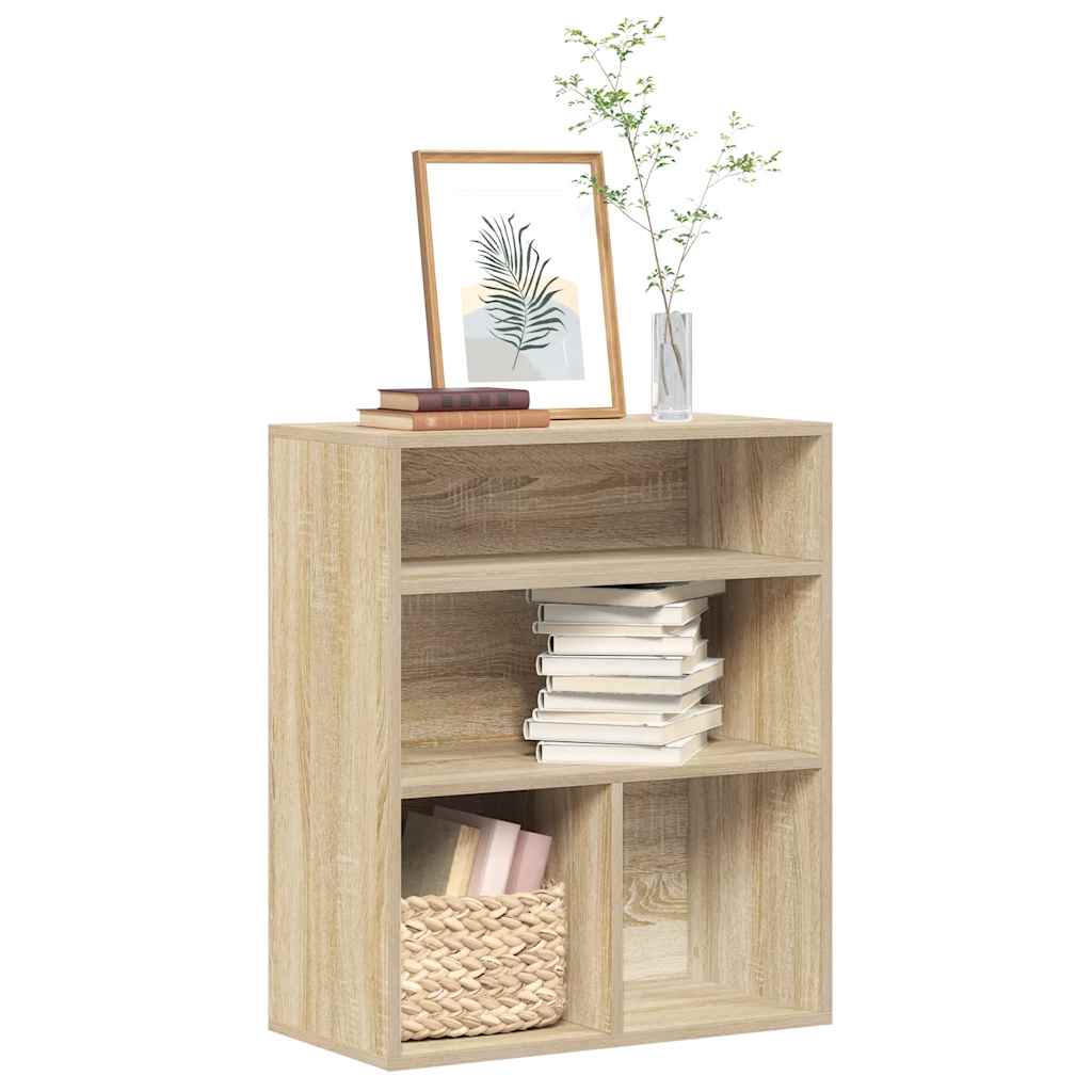 vidaXL Βιβλιοθήκη Χρώμα Sonoma Δρυς 60x30x71,5 εκ. από Μοριοσανίδα