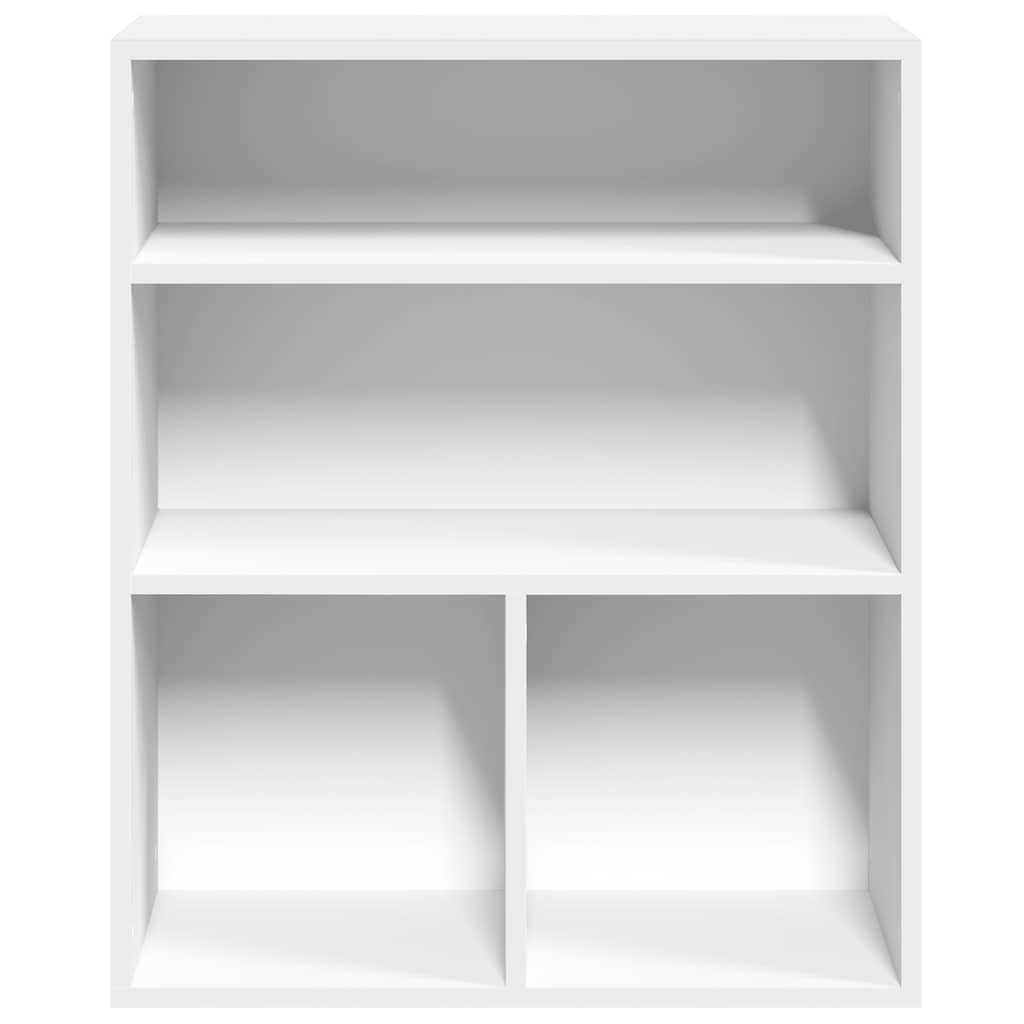 vidaXL Βιβλιοθήκη με 5 Ράφια Λευκή 60x30x71,5 εκ. Επεξεργασμένο Ξύλο