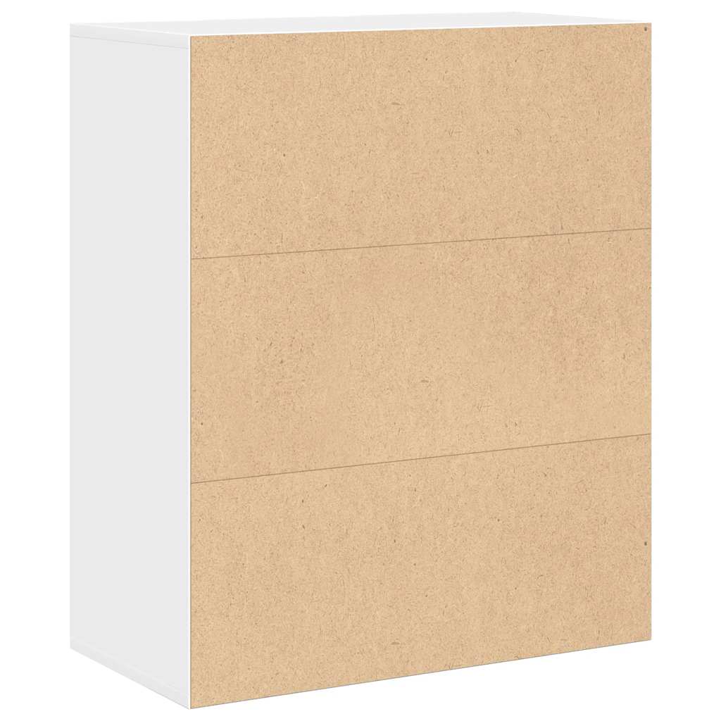 vidaXL Βιβλιοθήκη με 5 Ράφια Λευκή 60x30x71,5 εκ. Επεξεργασμένο Ξύλο