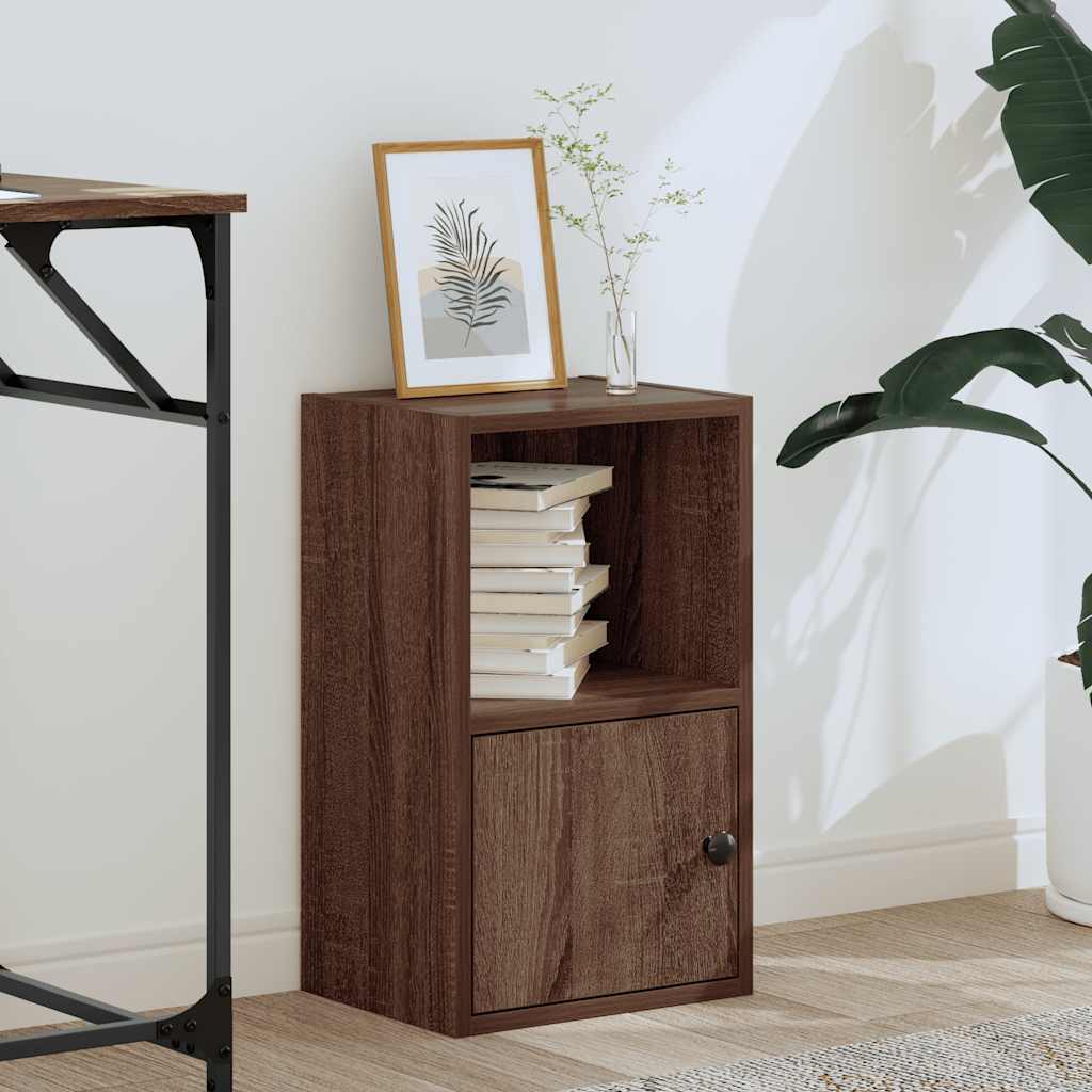 vidaXL Βιβλιοθήκη Καφέ Δρυς 31x24x52 εκ. από Επεξεργασμένο Ξύλο