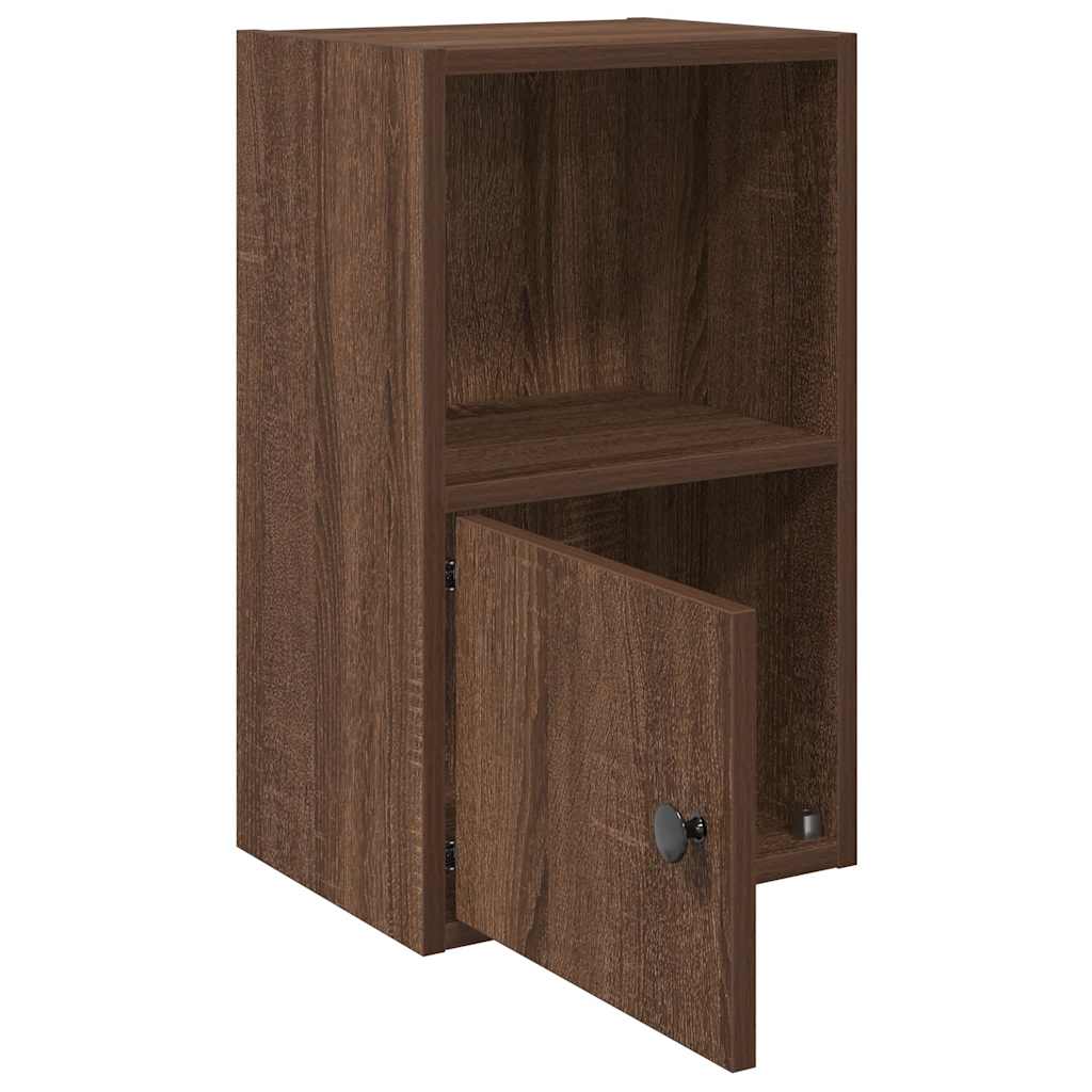 vidaXL Βιβλιοθήκη Καφέ Δρυς 31x24x52 εκ. από Επεξεργασμένο Ξύλο