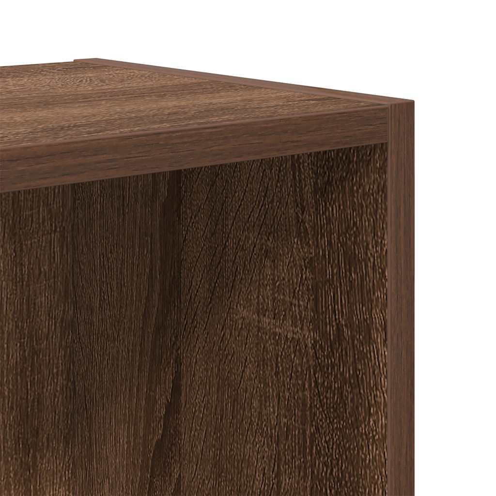 vidaXL Βιβλιοθήκη Καφέ Δρυς 31x24x52 εκ. από Επεξεργασμένο Ξύλο