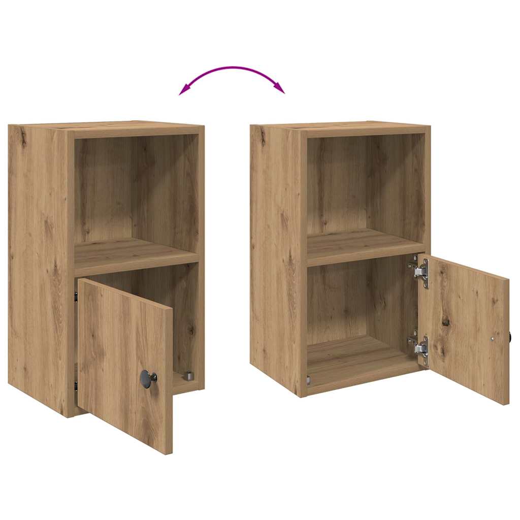 vidaXL Βιβλιοθήκη Αρτισιανή Δρυς 31x24x52 εκ. Επεξ. Ξύλο