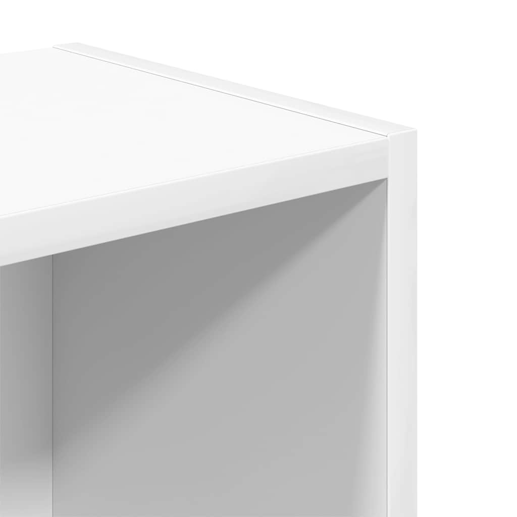 vidaXL Βιβλιοθήκη Λευκή 31x24x77 εκ. από Επεξεργασμένο Ξύλο