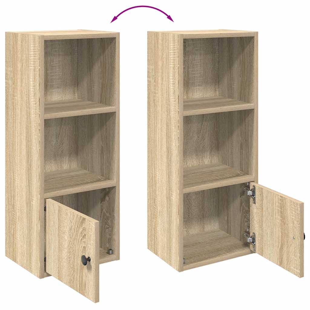 vidaXL Βιβλιοθήκη Sonoma Δρυς 31x24x77 εκ. από Επεξεργασμένο Ξύλο
