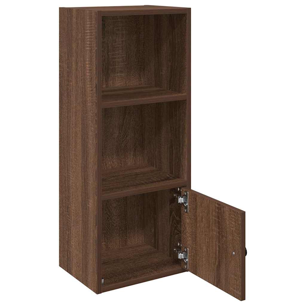vidaXL Βιβλιοθήκη Καφέ Δρυς 31x24x77 εκ. από Επεξεργασμένο Ξύλο