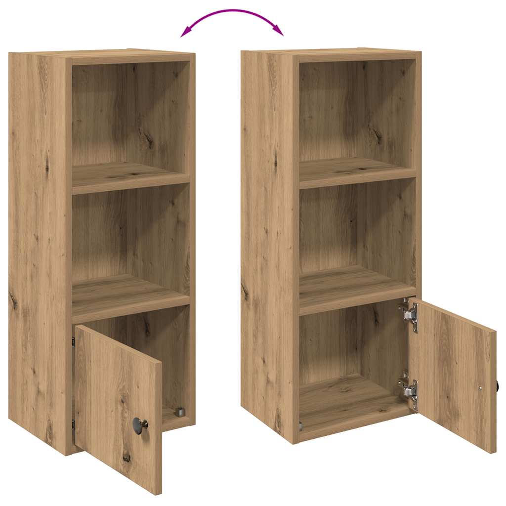 vidaXL Βιβλιοθήκη Αρτισιανή Δρυς 31x24x77 εκ. Επεξ. Ξύλο
