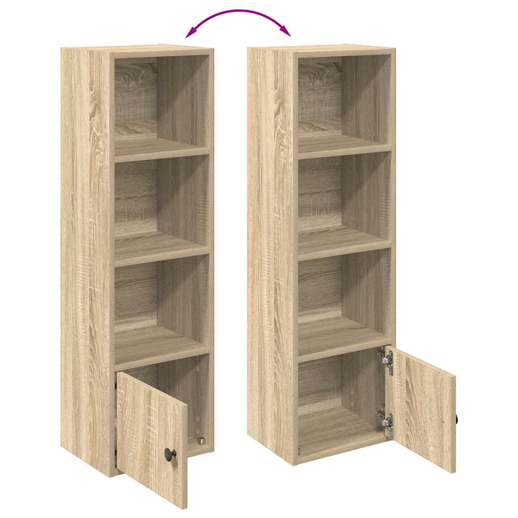 vidaXL Βιβλιοθήκη Sonoma Δρυς 31x24x102 εκ. από Επεξεργασμένο Ξύλο