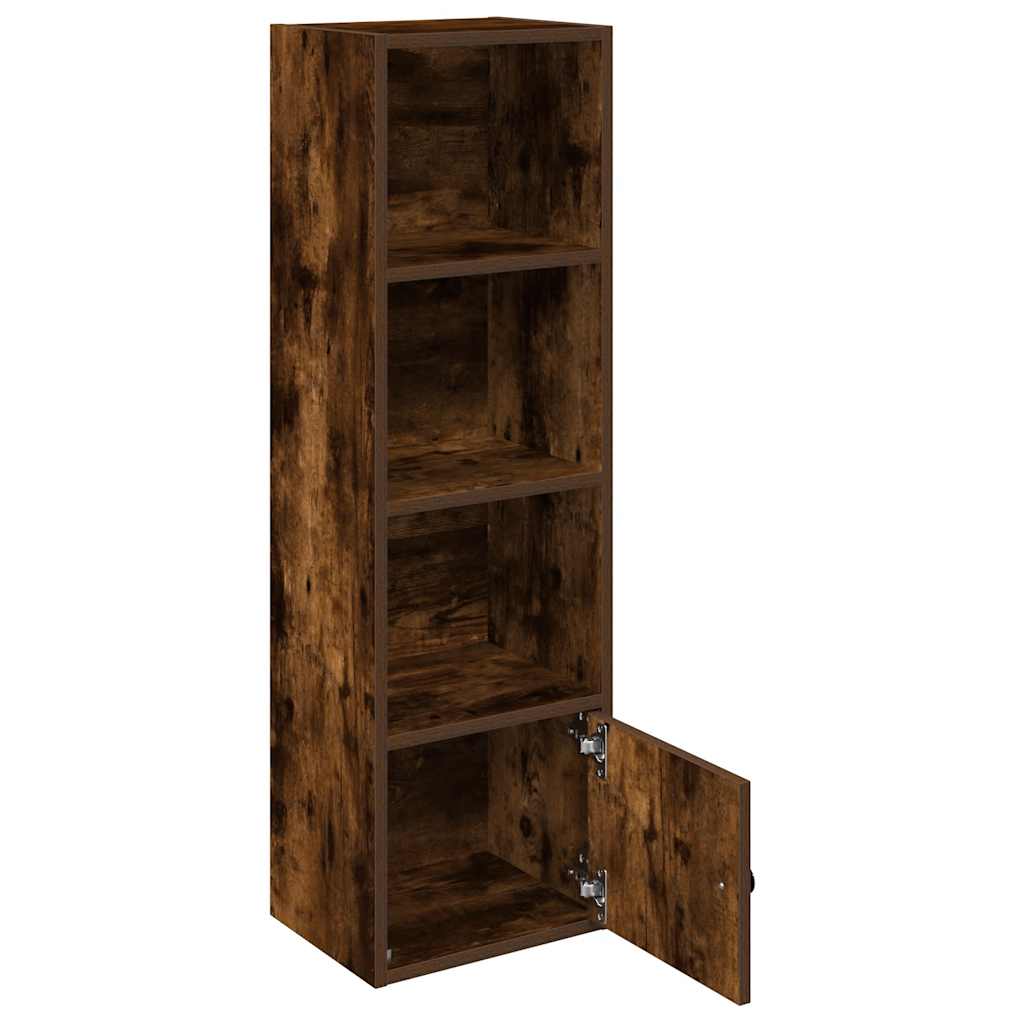 vidaXL Βιβλιοθήκη Καπνιστή Δρυς 31x24x102 εκ. από Επεξεργασμένο Ξύλο