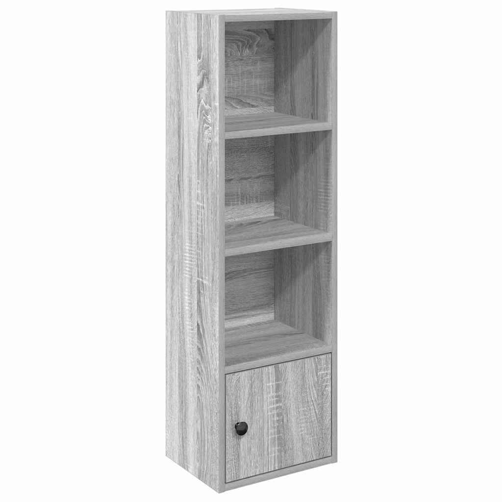 vidaXL Βιβλιοθήκη Γκρι Sonoma 31x24x102 εκ. από Επεξεργασμένο Ξύλο