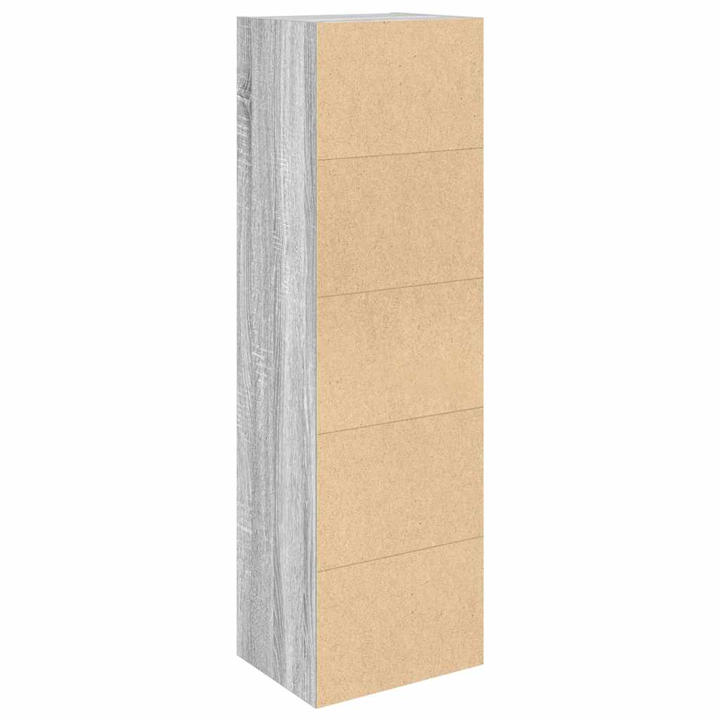 vidaXL Βιβλιοθήκη Γκρι Sonoma 31x24x102 εκ. από Επεξεργασμένο Ξύλο