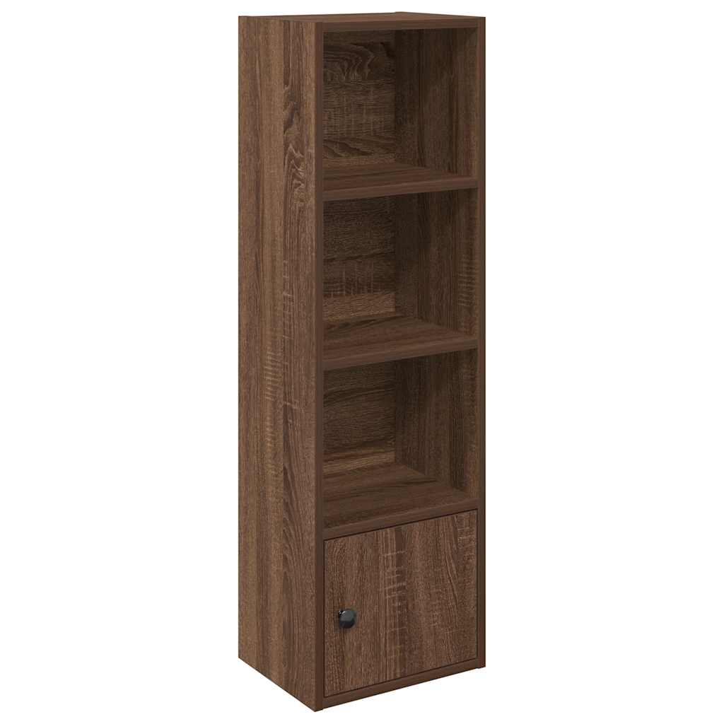 vidaXL Βιβλιοθήκη Καφέ Δρυς 31x24x102 εκ. από Επεξεργασμένο Ξύλο