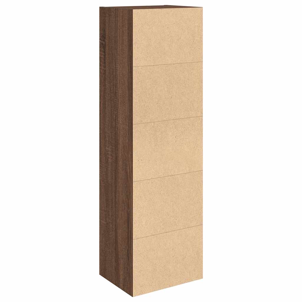 vidaXL Βιβλιοθήκη Καφέ Δρυς 31x24x102 εκ. από Επεξεργασμένο Ξύλο