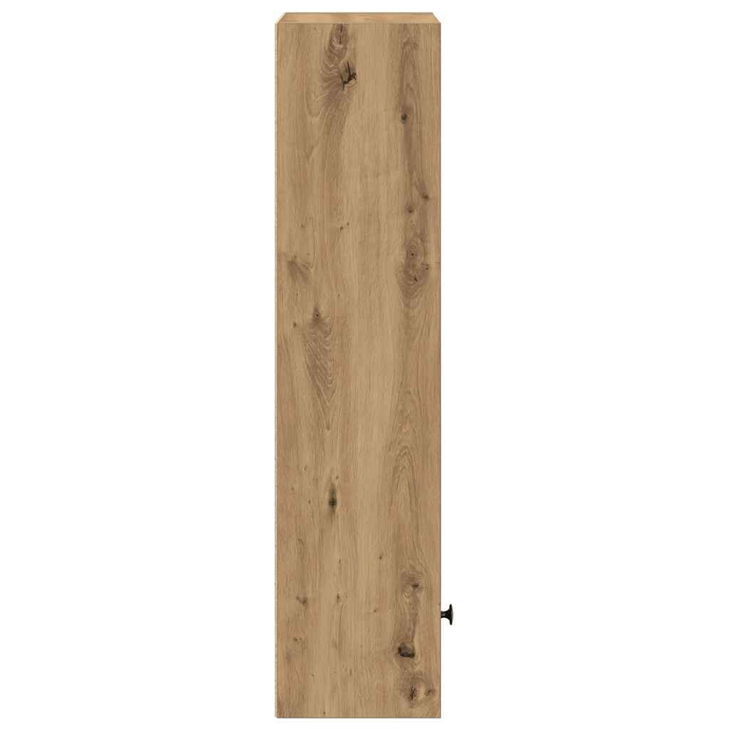 vidaXL Βιβλιοθήκη Αρτισιανή Δρυς 31x24x102 εκ. Επεξ. Ξύλο