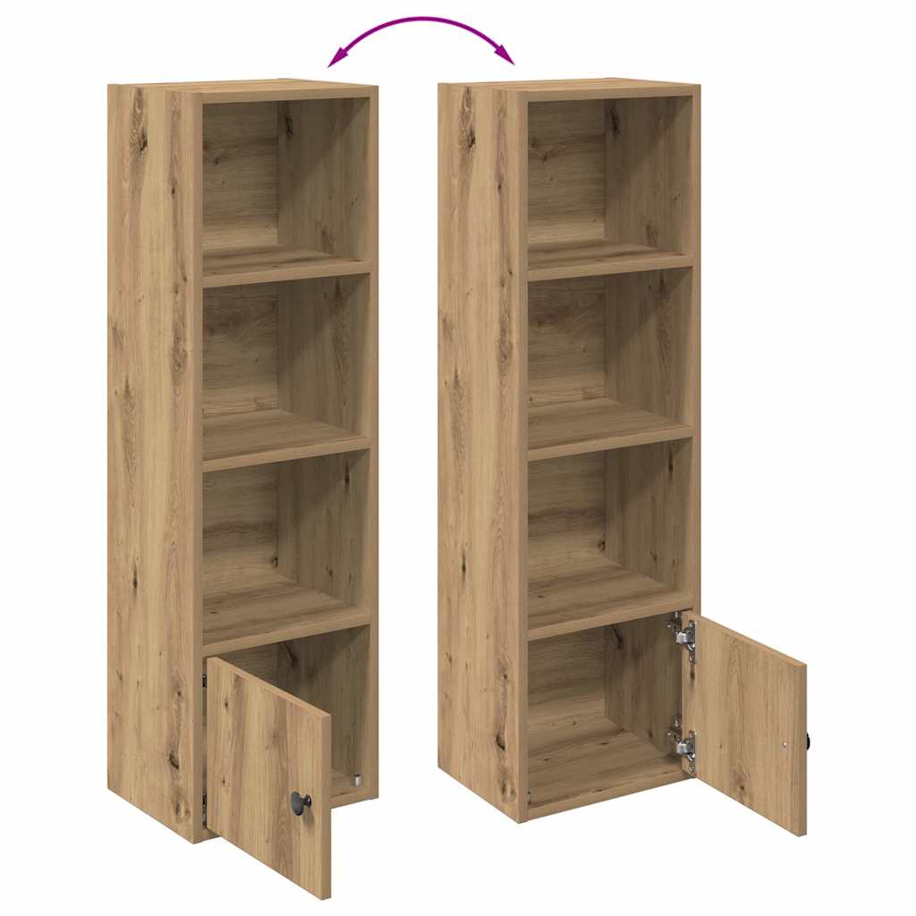 vidaXL Βιβλιοθήκη Αρτισιανή Δρυς 31x24x102 εκ. Επεξ. Ξύλο