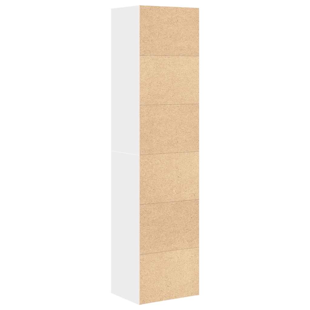 vidaXL Βιβλιοθήκη Λευκή 31x24x127 εκ. από Επεξεργασμένο Ξύλο