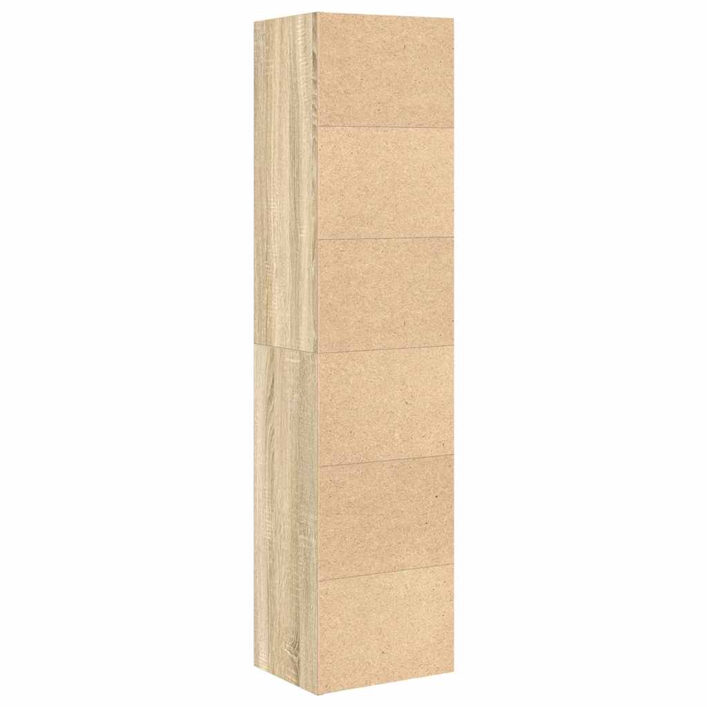vidaXL Βιβλιοθήκη Sonoma Δρυς 31x24x127 εκ. από Επεξεργασμένο Ξύλο