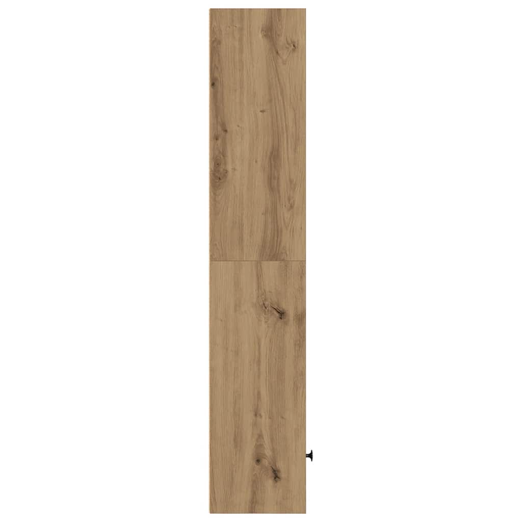 vidaXL Βιβλιοθήκη Αρτισιανή Δρυς 31x24x127 εκ. Επεξ. Ξύλο