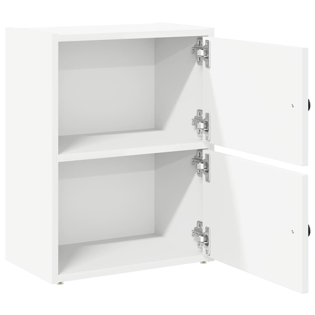 vidaXL Βιβλιοθήκη Λευκή 40x24x52 εκ. από Επεξεργασμένο Ξύλο